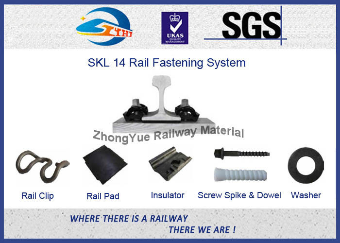 High Tensile SKL14 W14 Railway Fastening System W Type Tension Clamp Track Fixation SKL12, SKL21