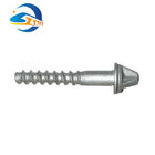 Railway Concrete Sleeper Screw Spike Ss8 Ss25 Ss35 24*160mm With Material 35# HDG Finished For Rail Fastening System