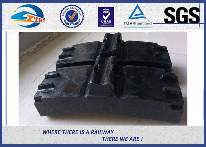Low Friction Train Wheel Composite Brake Block Cast Iron / Locomotive Brake Shoe